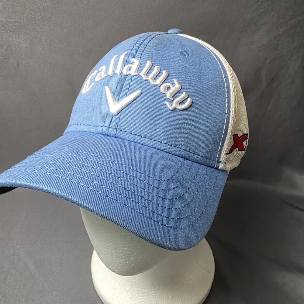 Callaway XHot Odyssey Tour Golf Hat Light Blue Breathable Cap S/M
